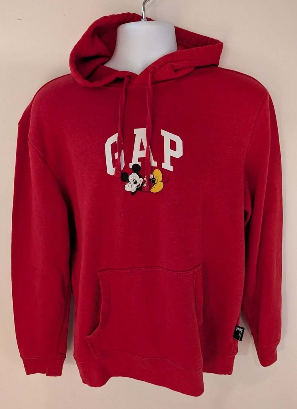 Gap x Disney Mickey Mouse Relaxed Logo Hoodie Red